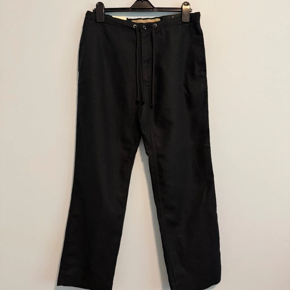 Banana Republic Women’s Linen/cotton Black Pants Size M